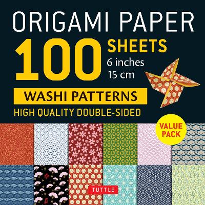 Origami paper 100 sheets washi patterns 15 x 15 cm
